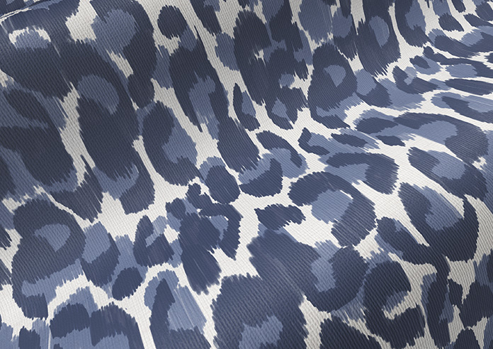 Leopard, Soft Blues - Twist&Fit Roller Blind - Image 4